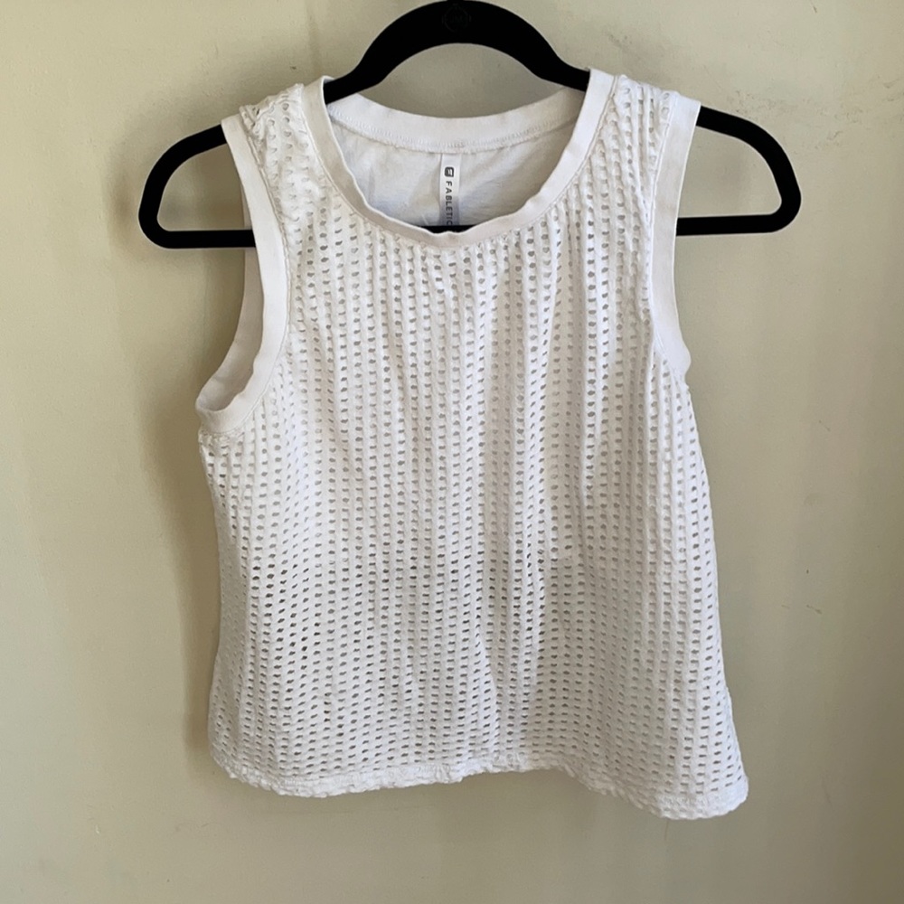 White mesh workout tank🤍